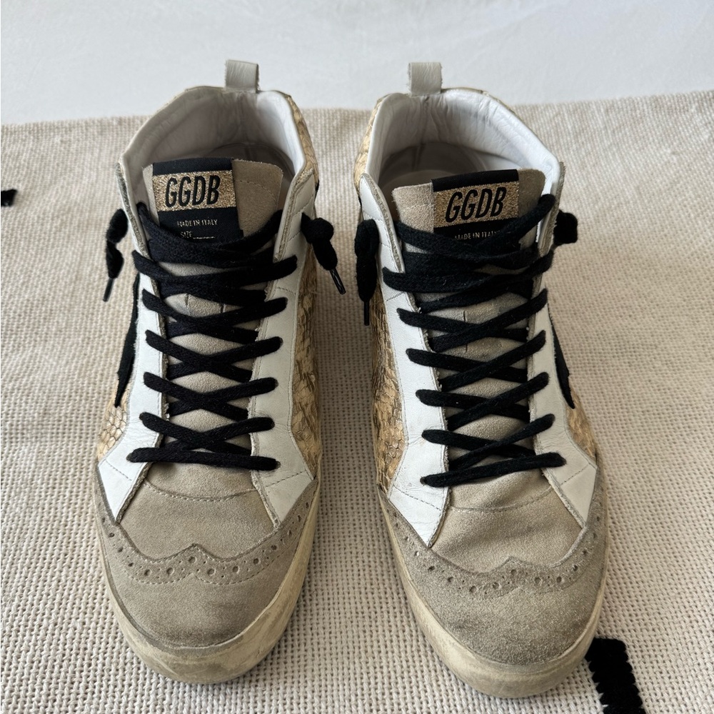 Snakeprint Golden Goose MIdstar Sneakers - Picture 4 of 12